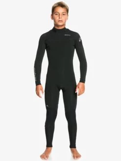Quiksilver 4/3mm Everyday Sessions - Haut En Néoprène Back Zip Pour Garçon