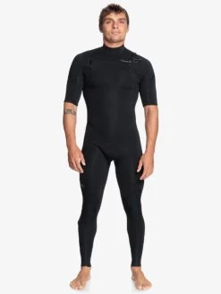 Quiksilver 2/2mm Everyday Sessions - Springsuit Manches Courtes Zip Poitrine Pour Homme